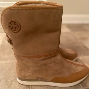 Suede and leather Tory Boots...